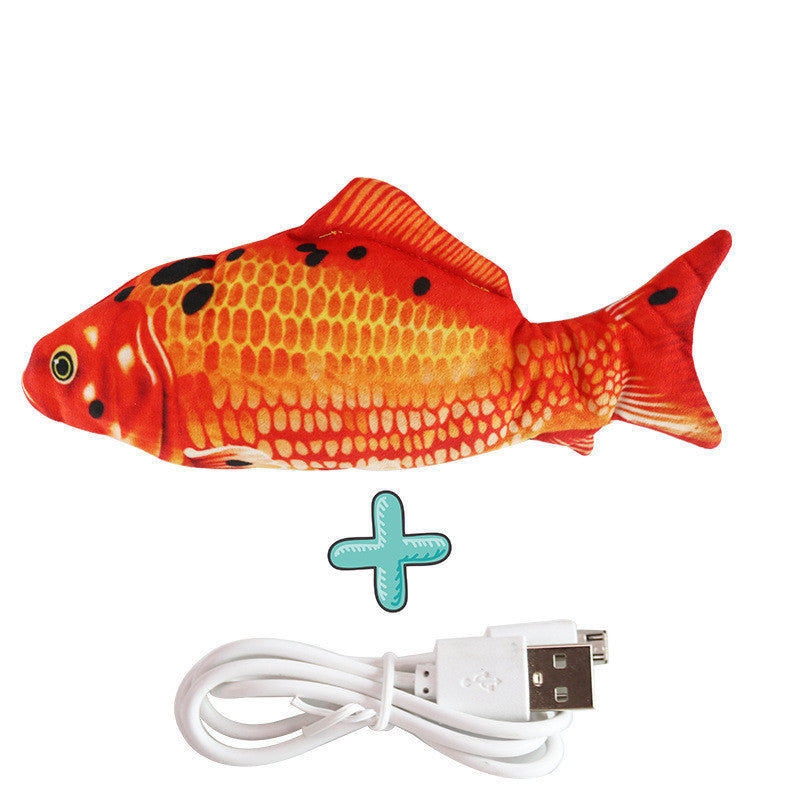 Motion-Activated Flopping Fish Cat Toy