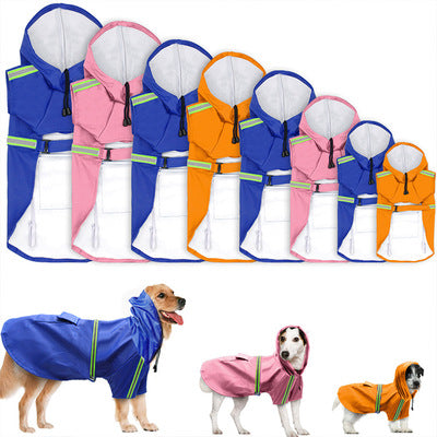 Reflective Waterproof Dog Raincoat