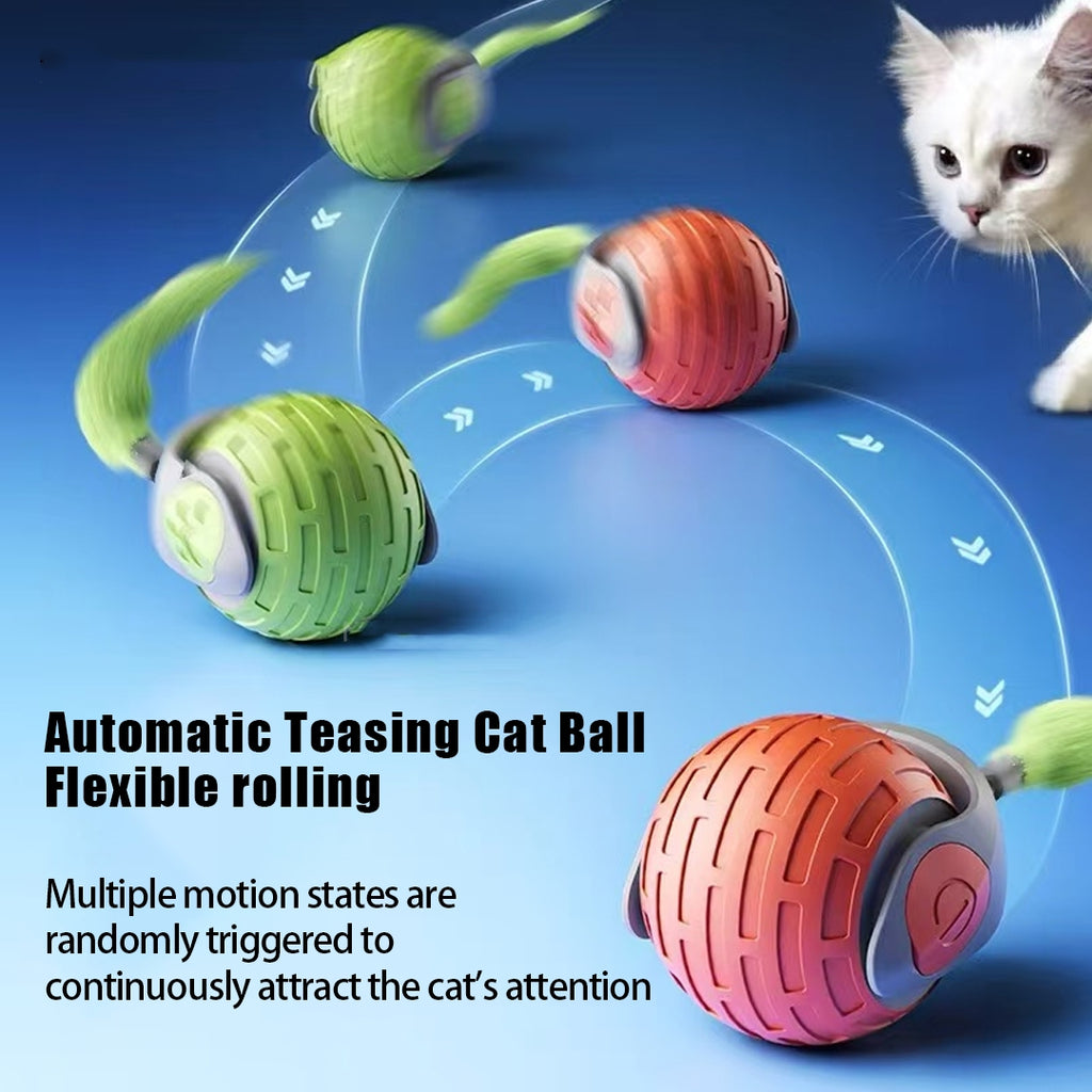 Smart Self-Rolling Interactive Pet Ball