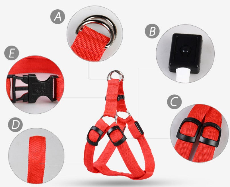 LED Rechargeable Safety Harness Set