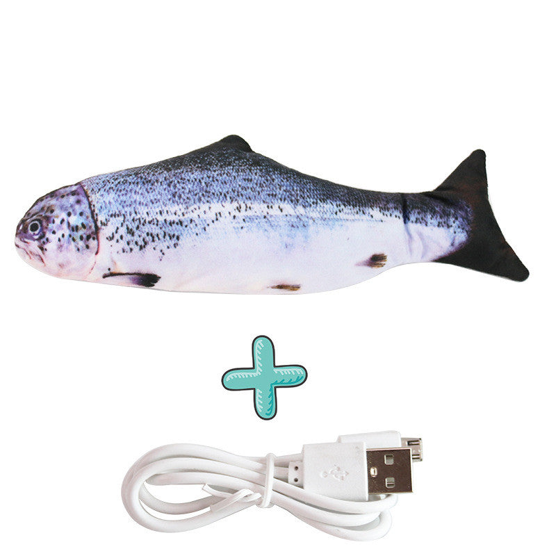 Motion-Activated Flopping Fish Cat Toy