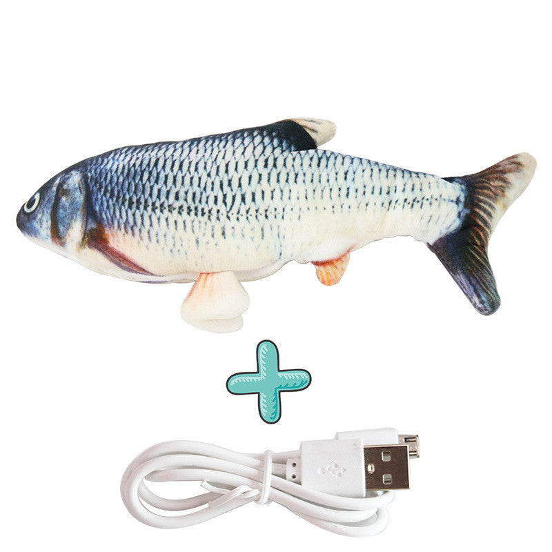 Motion-Activated Flopping Fish Cat Toy