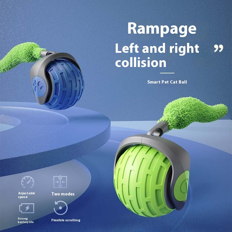 Smart Self-Rolling Interactive Pet Ball